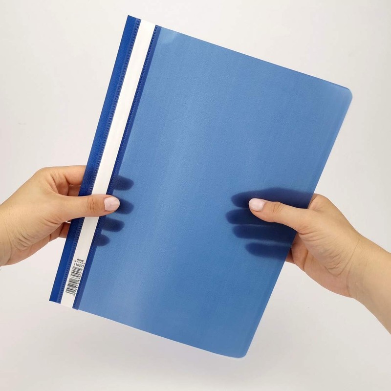 D.RECT Pack of 25 A4 plastic file folders with transparent