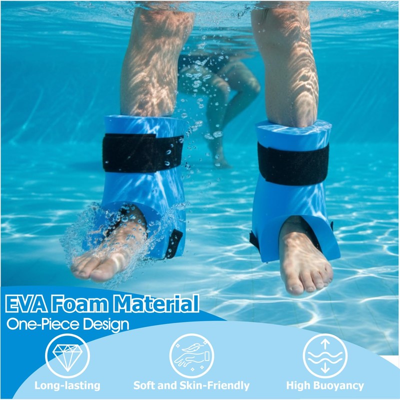 Swim Aquatic Cuffs, Underwater Training Leg Dumbbells Pair for Pool