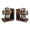 Rustic Western Star Turquoise Birchwood Birch Tree Cross Decorative Bookends