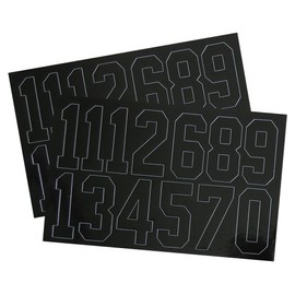 A&R Sports Number Decals, 2-Inch, Black