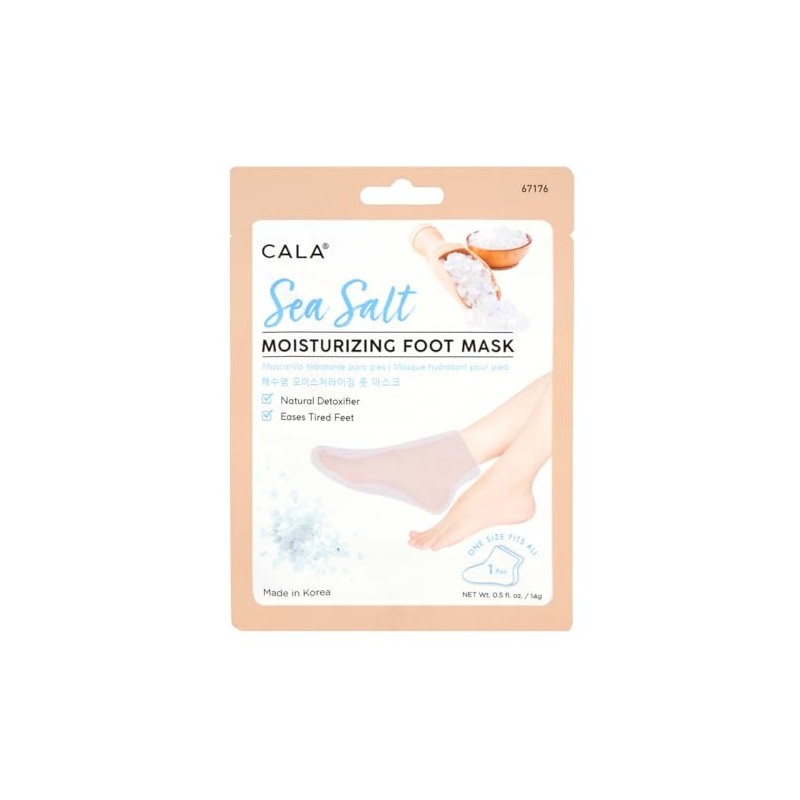 Cala Sea salt moisturizing foot mask 3 count, 3 Count