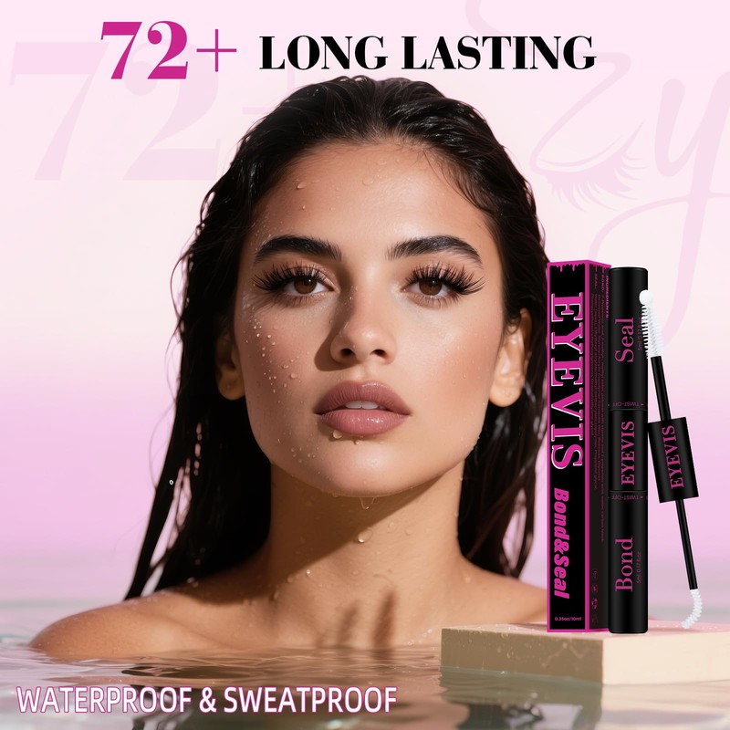 Lash Cluster Glue 2-in-1 Lash Bond and Seal Waterproof Lash