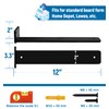 LEOPO 12 inch Floating Shelf Bracket, 1/4” Thick Heavy Duty