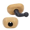 Door Stopper Non Magnetic No Drilling Windproof Wood Grain Invisible