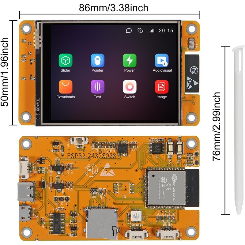 2.8" inch ESP32 Display ESP32 Development Board ESP32-2432S028R WiFi Bluetooth