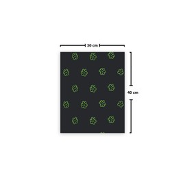 Le Jardin du Lin Bedruckte Baumwoll Taschen mit Kordelzug, Einkaufstasche, Beutel, Stoffsack, Stofftasche, Gemüsesack, Wiederverwendbare, Umweltfreundlich, Mehrzweck, Faltbar, Größe: 30x40 Cm