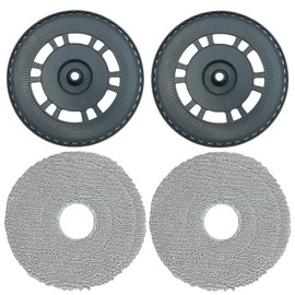 Ytaland 2 Pack Replacement Mop Pads Holder for Dreame L10s Pro Ultra Heat /X40 Ultra/ L20 Ultra Robot Vacuum Cleaner Accessories, Washable Mopping Pad