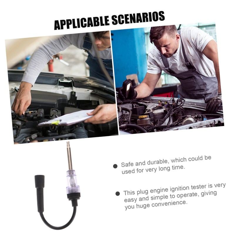 SUPVOX 4pcs Practical Inline Spark Tester Diagnostic Ignition Tool for