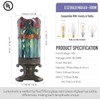 LXHCYOU Small Tiffany Lamp Mini Stained Glass Table Lamp Candle