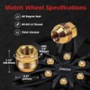 M14x1.5 OEM Factory Wheel Lug Nuts, Acorn Seat, Zinc, 24Pcs