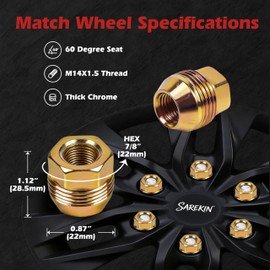 M14x1.5 OEM Factory Wheel Lug Nuts, Acorn Seat, Zinc, 24Pcs