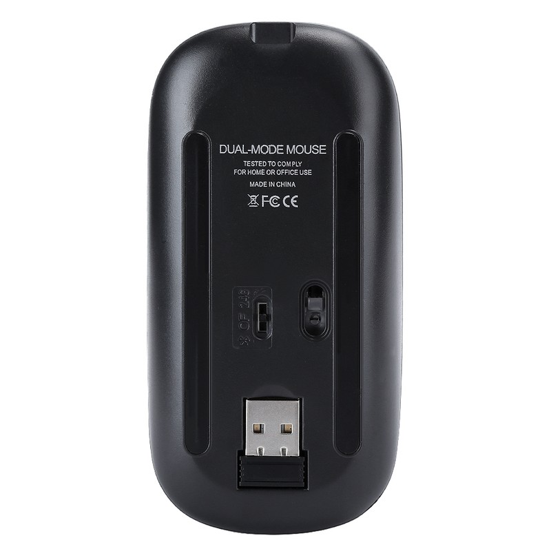 HXSJ Wireless Mouse Colorful Luminous DualMode Rechargeable for Bluetooth 2.4G