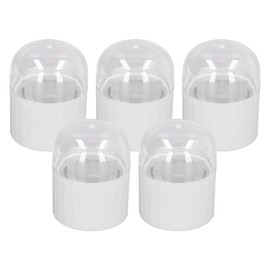 Estuche de viaje para esponja de maquillaje, paquete de 5, soporte de ventilación hueco de doble capa, cubierta antipolvo, soporte para huevos de belleza,