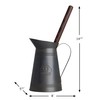 REDECKER Nylon Toilet Brush with Dark Coated Metal Holder, Oiled