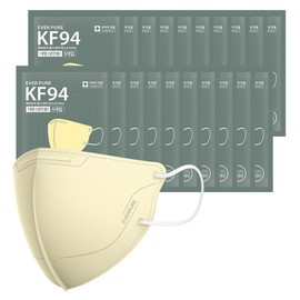 Rivens Revenes Everpure Beak-shaped Yellow Dust Protection Mask Large KF94, 5-pack, 20 pieces, Beige / 리벤스 에버퓨어 새부리형 황사방역마스크 대형 KF94, 5개입, 20개, 베이지