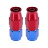 X AUTOHAUX 2pcs AN6 0 Degree Swivel Car Hose End