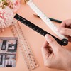 2 Pcs Folding Ruler, 30cm Folding Geometric Ruler Flexible Plastic