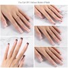 OPkssnails 300 uñas postizas francesas, largas y cuadradas, preformadas, sin