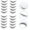 TOVINANNA Short False Eyelashes Pack 10 Pairs Wispy Lashes for