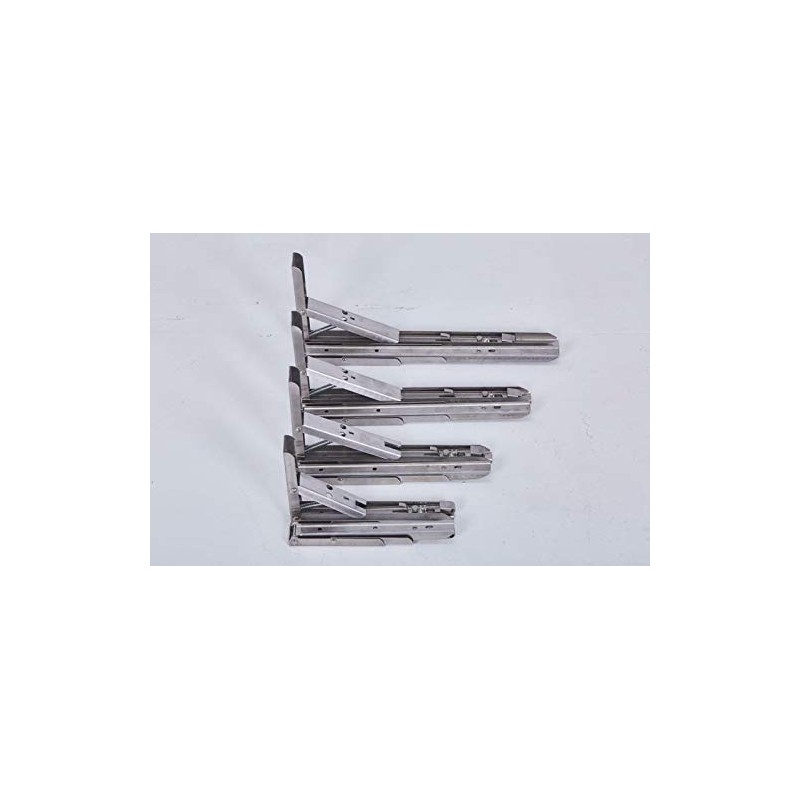 2 x Sturdy Folding Hinges Shelf Angle Folding Angle Stainless
