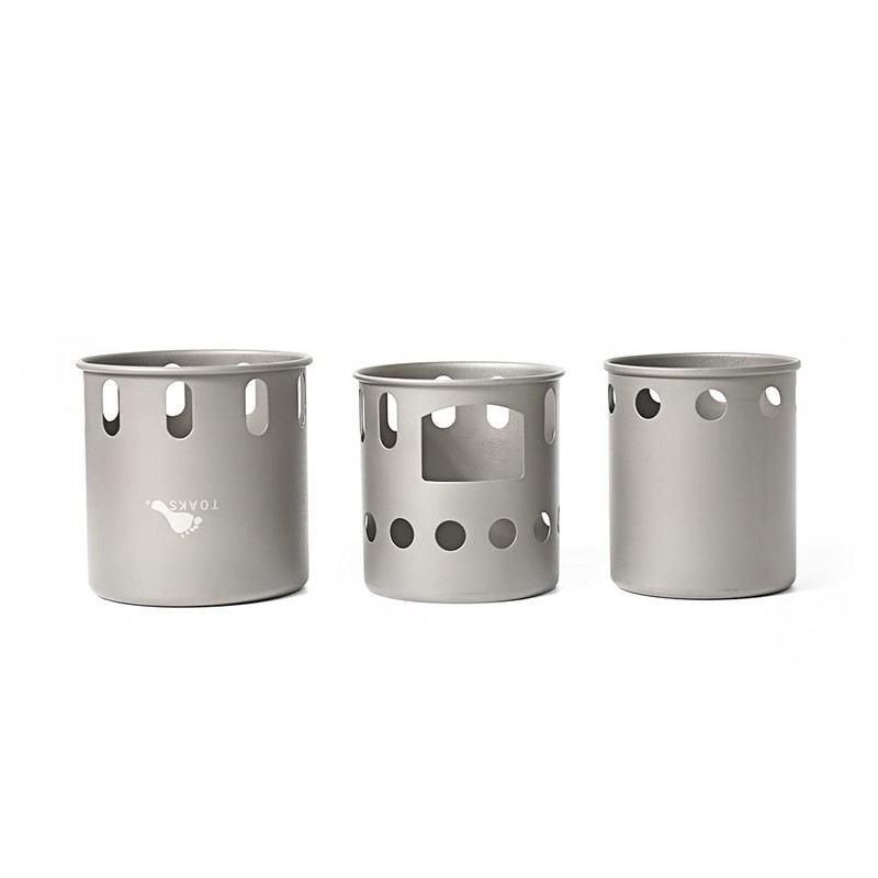 TOAKS Titanium Wood Stove Outdoor Camping Stove, Titanium Backpacking Wood