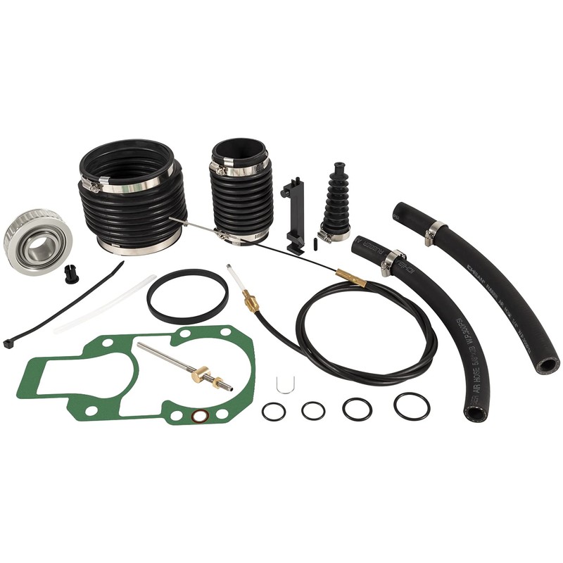 Transom Bellows Repair Reseal Kit & Lower Shift Cable For
