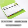 D.RECT A4 Colour Coded Laminated Index Tabs for Documents Tabs