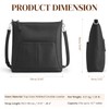 S-ZONE Medium Pebbled Leather Crossbody Shoulder Bag for Women Handbag