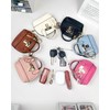 2 pcs Cute Mini Cosmetic Bag for Women PU Leather