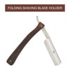 Men Manual Shaving Blade Holder Folding Shaving Knife Rack with