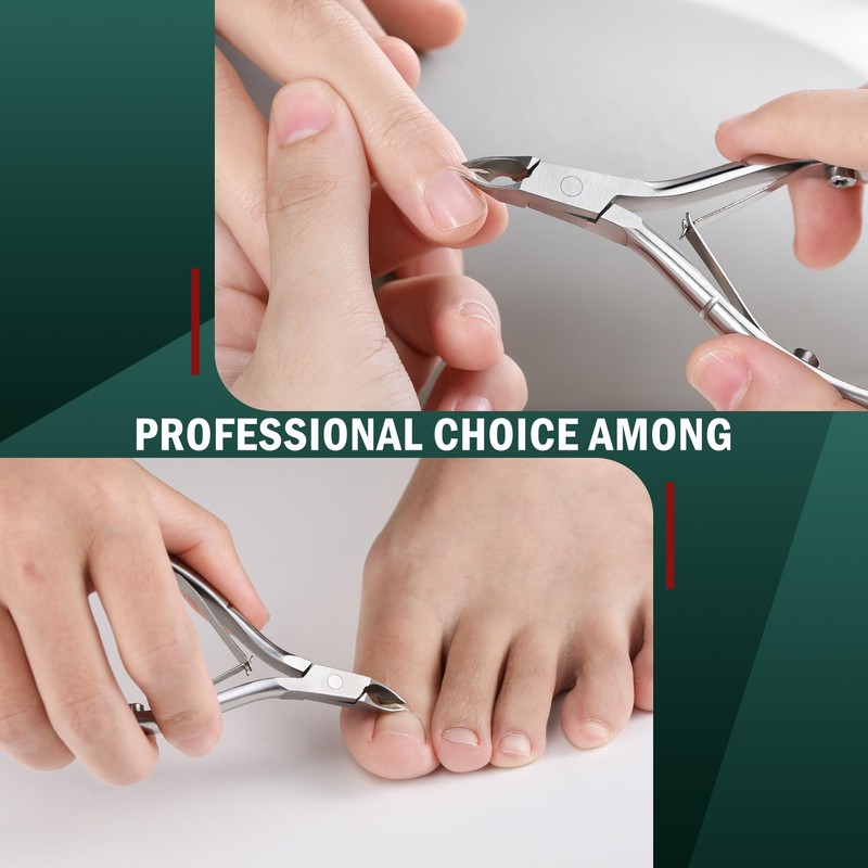 FVION Cuticle Nippers Stainless Steel Cuticle Nippers Extra Sharp with