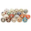 Shyamvun Cabinet Knobs Boho Grey Ceramic Dresser Pull Handle Kitchen