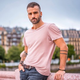 COAI Leather Beaded Tiger Eye Stone Bracelet for Men Women