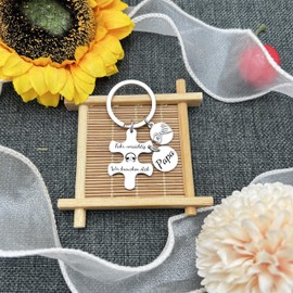Lumengqi Gift for Dad, Father's Day Gifts for Dad, Keyring Dad, Dad Gift Birthday, Gift Ideas for Dad, Christmas Gifts Dad, Best Dad Gift, Expectant Dad Gift, 1, M