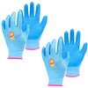TOPWAYS Children's Garden Gloves for Age, 2 Pairs Children's Garden