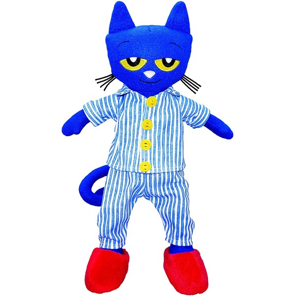 MerryMakers Pete the Cat Bedtime BluesPlush Doll, 14.5-Inch