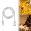 Clear Extension Cord - 6 FT Male to Female Invisible
