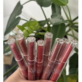 Set De 8 Labiales Lipstick Oil Click Hidratantes Con Brillo                                                                                           