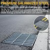 Otoolling 2 Pcs Galvanized Steel Drain Grate 12x12 inch Heavy