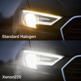 Ring Automotive H11 Xenon220 Brighter Head Lamp Set (2 Bulbs) - E Approved & Road Legal