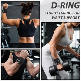 2pcs Lifting Straps and 1pcs Sports Towel, Anti-Slip Weightlifting Wrist Straps with D Ring for Cable Machine Workouts, for Men and Women ﻿