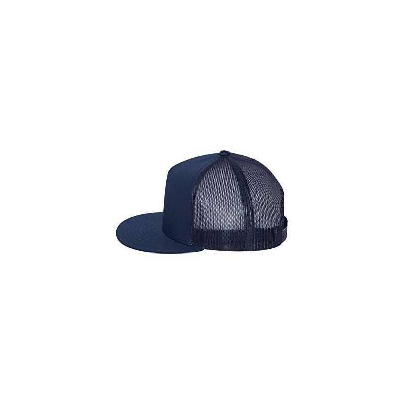 Yupoong Five-Panel Classic Trucker Cap - One Size - Navy