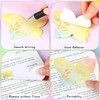 JSRQT 12Pcs Watercolor Butterfly Shaped Sticky Notes, Post Self Stick