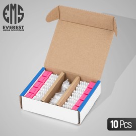 Everest Media Solutions 90° Angled CAT6 Keystone Jack in Pink - Slim Profile RJ45 Ethernet Connector - Compatible with 90° Angled Speed Termination Tool - easyJACK (B094WB91H3) - 10-Pack