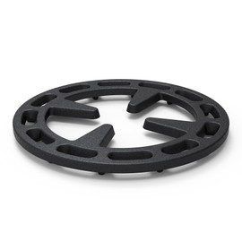 4.75inch Gas Ring Reducer, Bottom Uniform Heating, Iron, Black, for Smaller Cookware Like Pans, Coffee Pots, Teapot, Omelet Pan