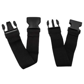 2X 38mm Webbing Belt (1.5" Width) Waist Extension Strap for Bum Bags (10" Length Extension)