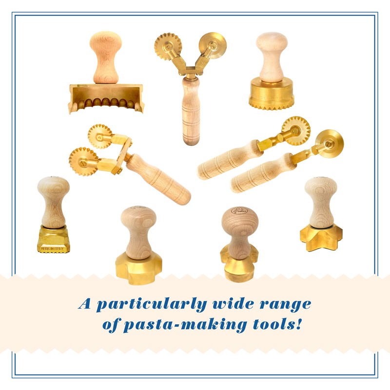 La Gondola Set of 2 Homemade Pasta Cutters - Festooned