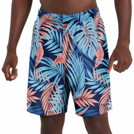 Speedo Pantalones cortos de nataci n Hydro Volley para hombre (Bittersweet, Azul oscuro, Medium