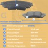 GuuYebe 4 PCS Rear Brake Pads Kit, For Toyota 2019-2021