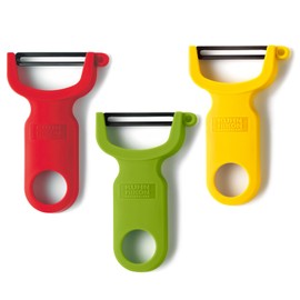 Kuhn Rikon Original Suizo Pelador, Rojo/Verde/Amarillo (set de 3), 10,1cm